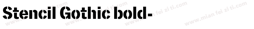 Stencil Gothic bold字体转换